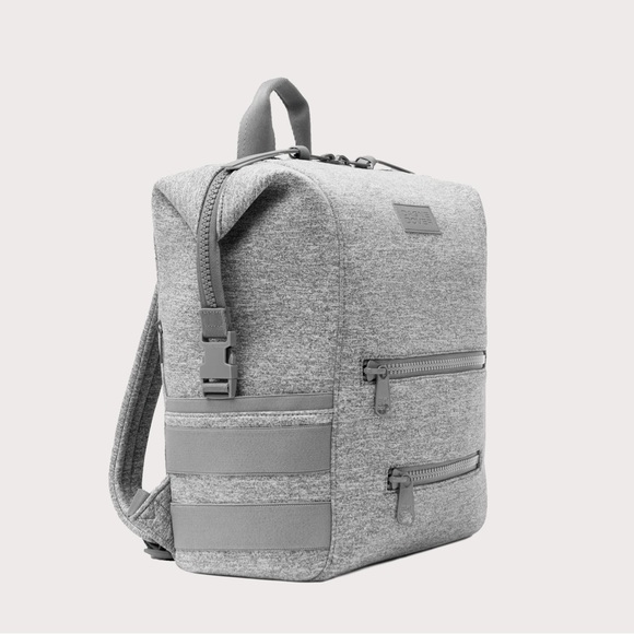DAGNE DOVER LARGE INDI NEOPRENE DIAPER BACKPACK - HEATHER GREY - Picture 2 of 8